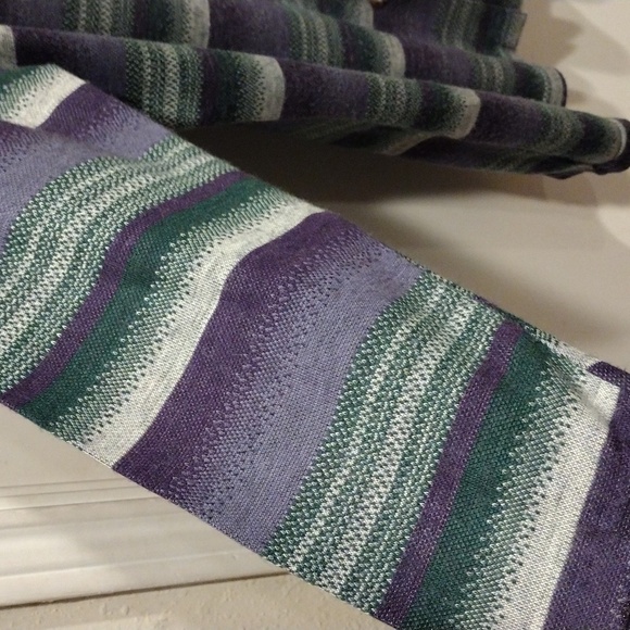 Gitano Vintage 90's Y2K Women's Purple Stripe Cardigan Sweater Top M-Lagenlook - Picture 5 of 7